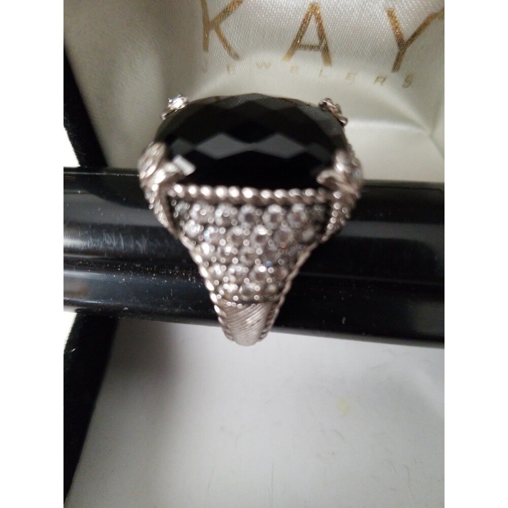 Judith Ripka Onyx RING SIZE 10 - Picture 5 of 8